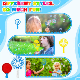 Zecckige bubble trays for easy dipping and steady bubble formation outdoors.