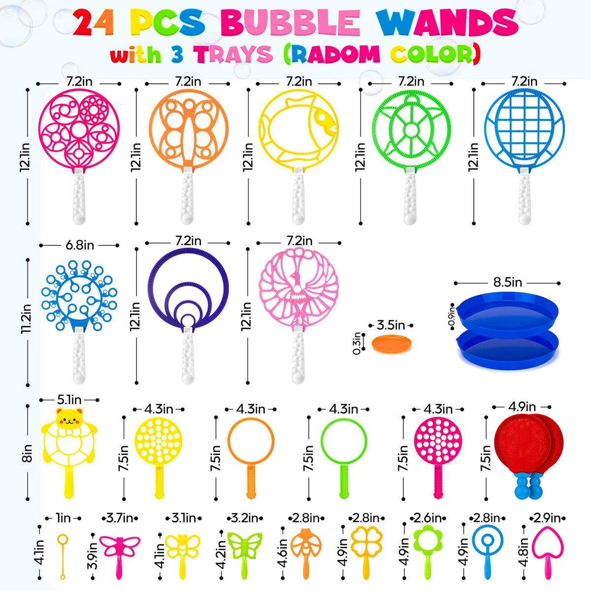 Zecckige large 7.2-inch bubble wand creating dramatic bubbles in sunlight.