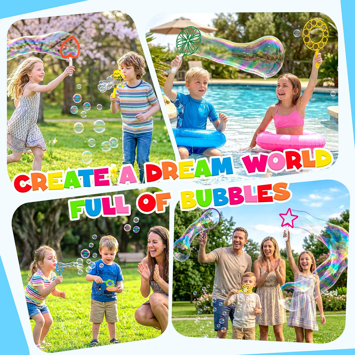 Zecckige bubble play outdoor fun for kids and adults.
