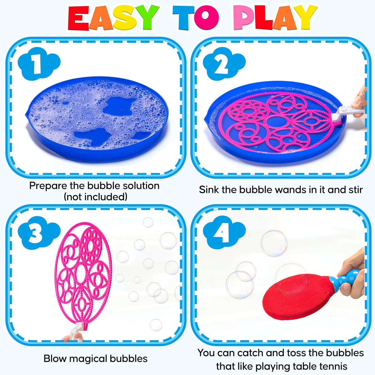Zecckige small bubble wand perfect for quick bubbles and precision bubbles.