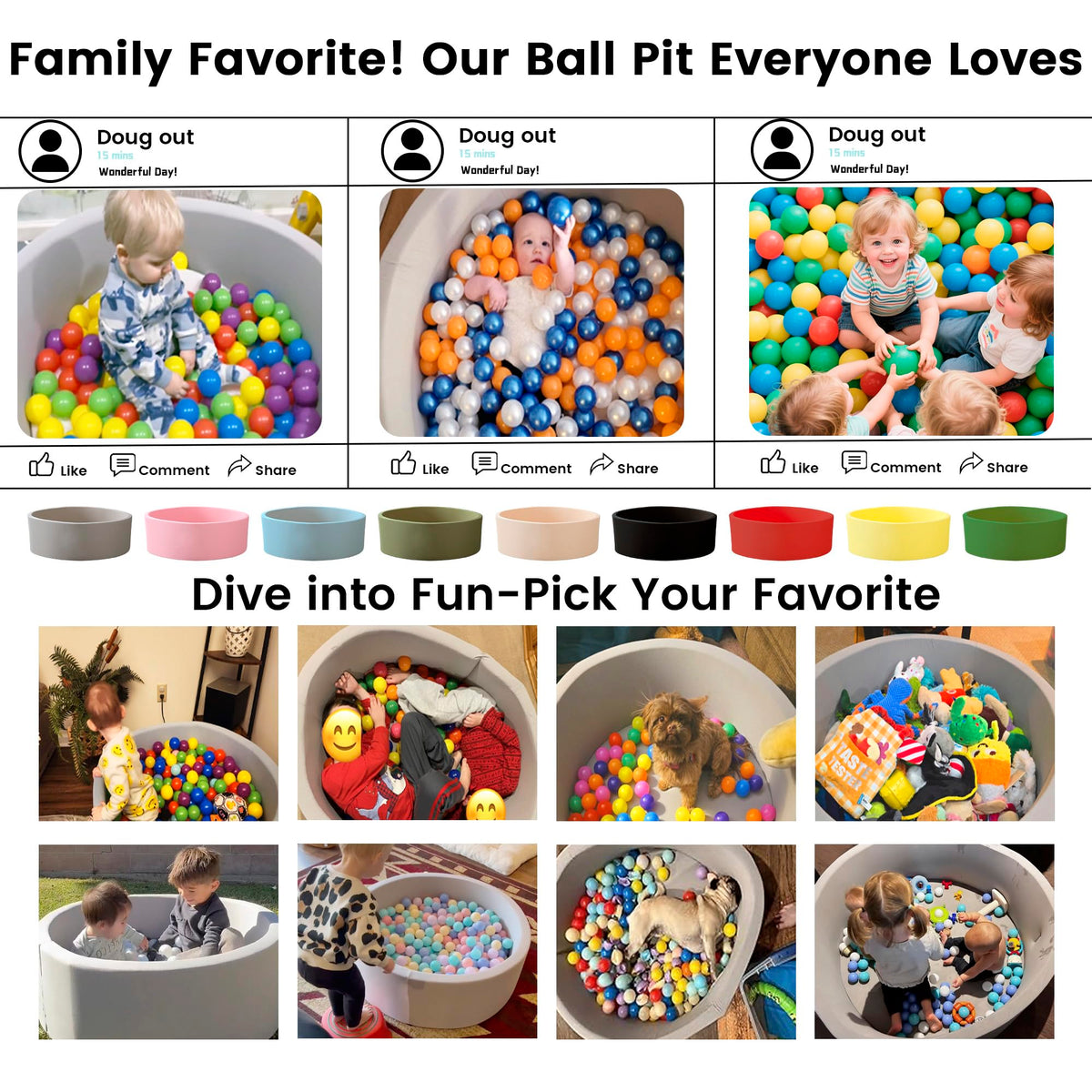No balls included, pair with your preferred ball set