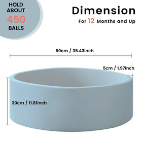 Zedachica Ball Pit removable cover is machine washable for easy cleaning.