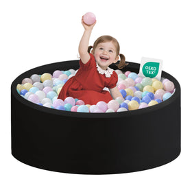 Zedachica ball pit for toddlers with soft memory foam for gentle play.