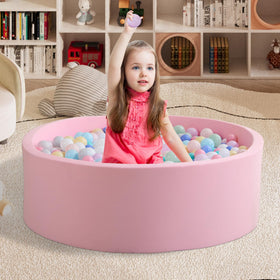 Zedachica ball pit interior features plush pink sponge for safe play.