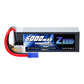 Zeee 22.2V 100C 6000mAh battery front view for quick power delivery