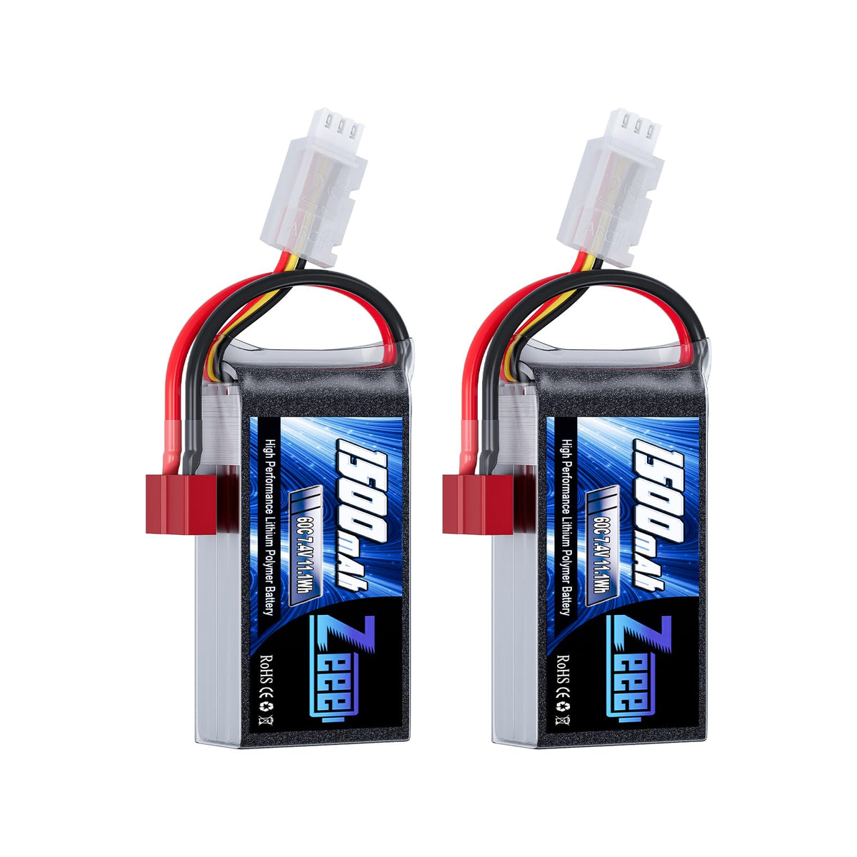 Zeee 2S 1500mAh battery with TD plug for FPV drones