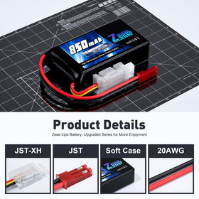 Zeee 50C discharge supports quick bursts during maneuvers.