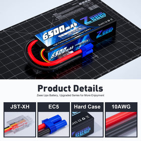 Zeee 2S LiPo battery weight of 285 g for balanced power and handling.