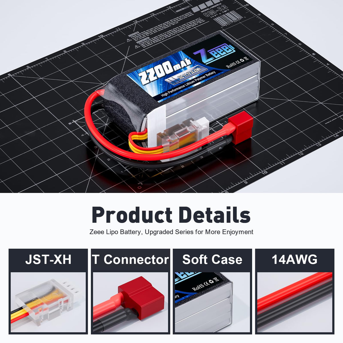 Compatible with RC cars, boats, planes, and drones for versatile setups