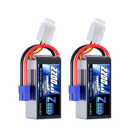Zeee 3S Shorty battery shows compact design for tight RC compartments.