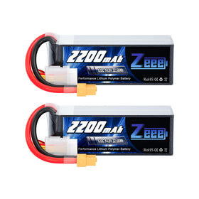 Zeee 4S LiPo battery front view, compact and ready for FPV drones