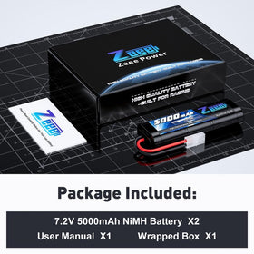 Close-up of Tamiya plug on Zeee battery illustrating secure connection