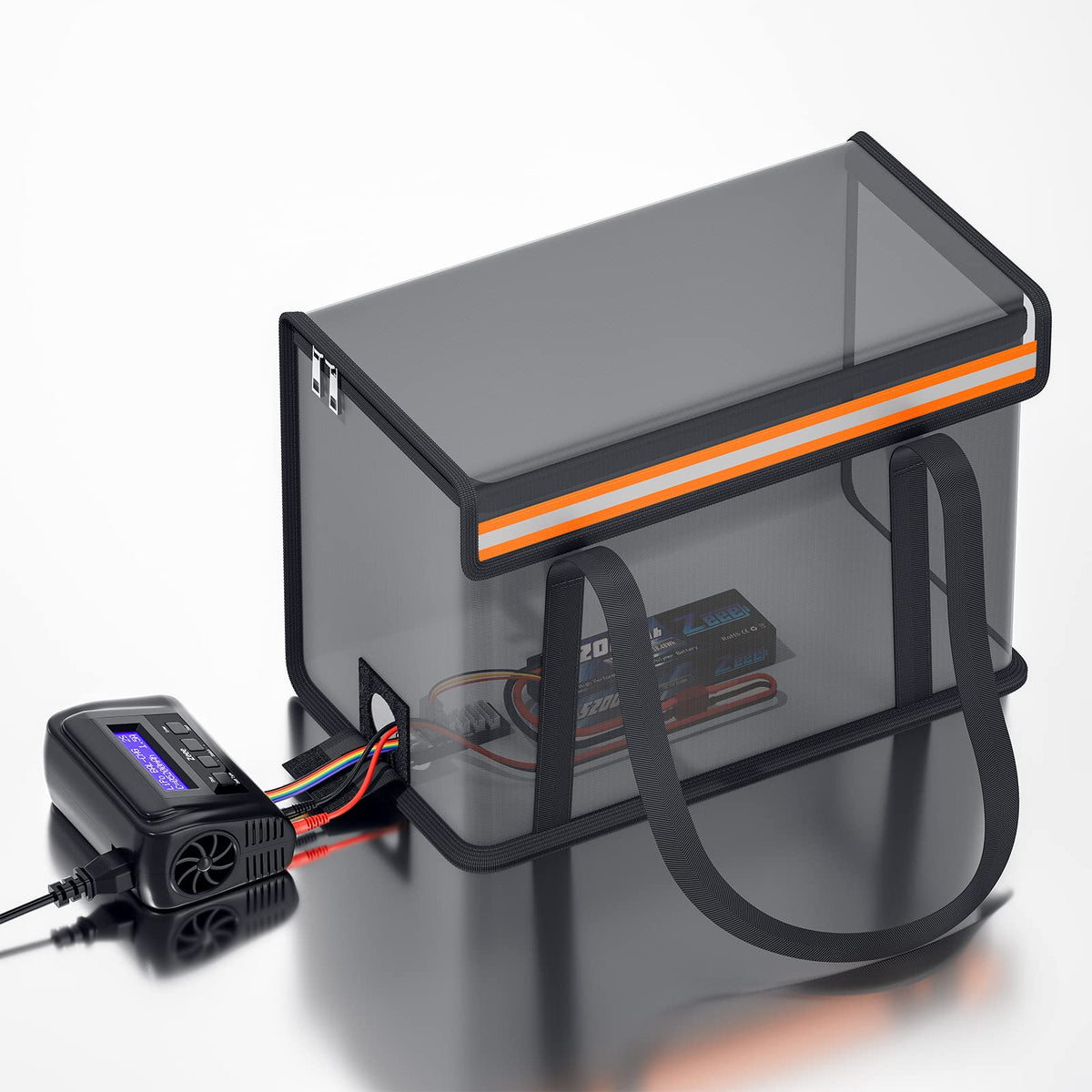 Zeee Lipo Battery Bag flame retardant interlayer adds heat protection.