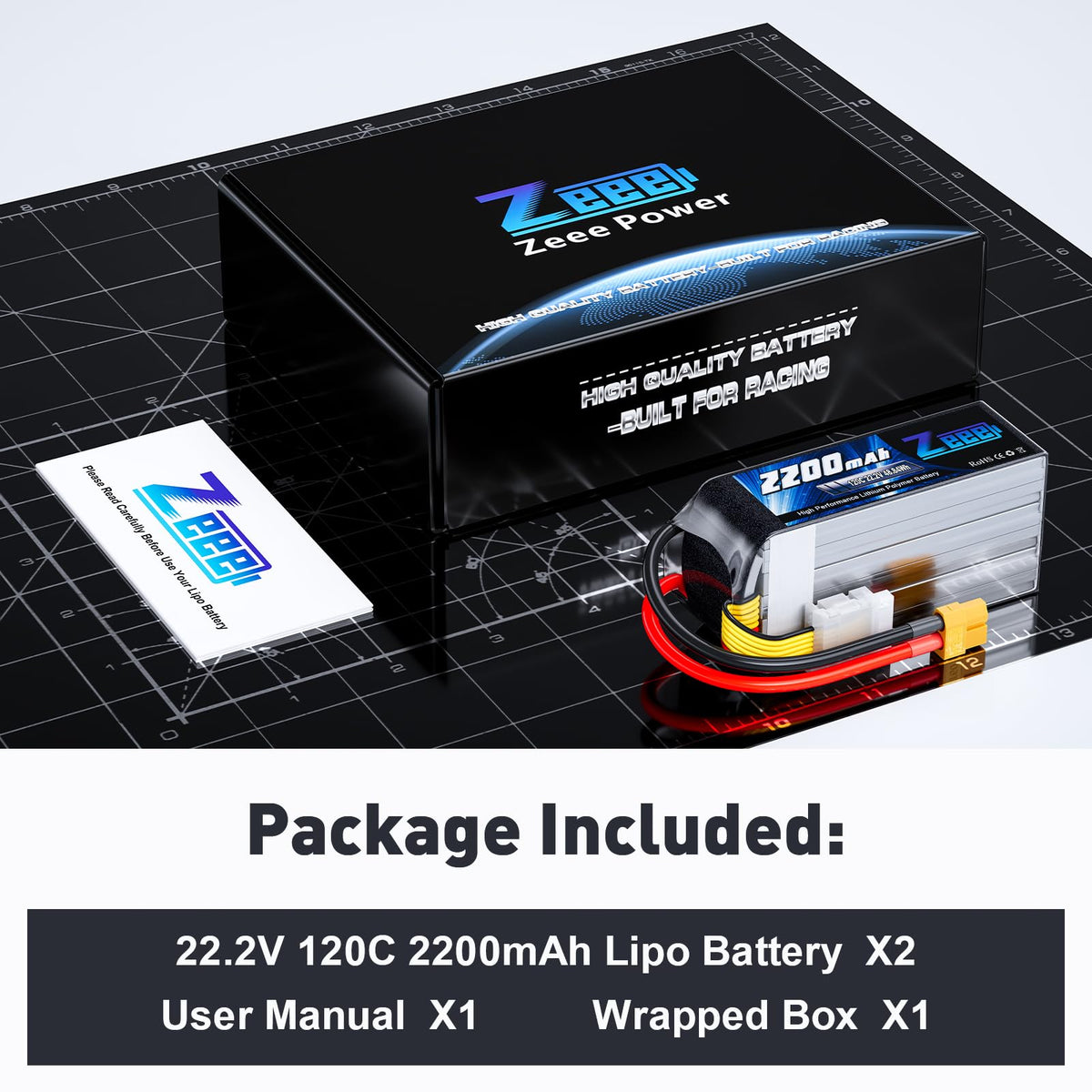 Zeee 2-pack includes two batteries for extended sessions