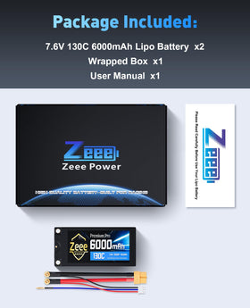 Zeee Premium Pro 2S 6000mAh long cycle life hinted by many charge discharge cycles.