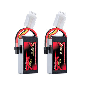Zeee Premium 3S 850mAh battery top view; compact, high-discharge for FPV drones