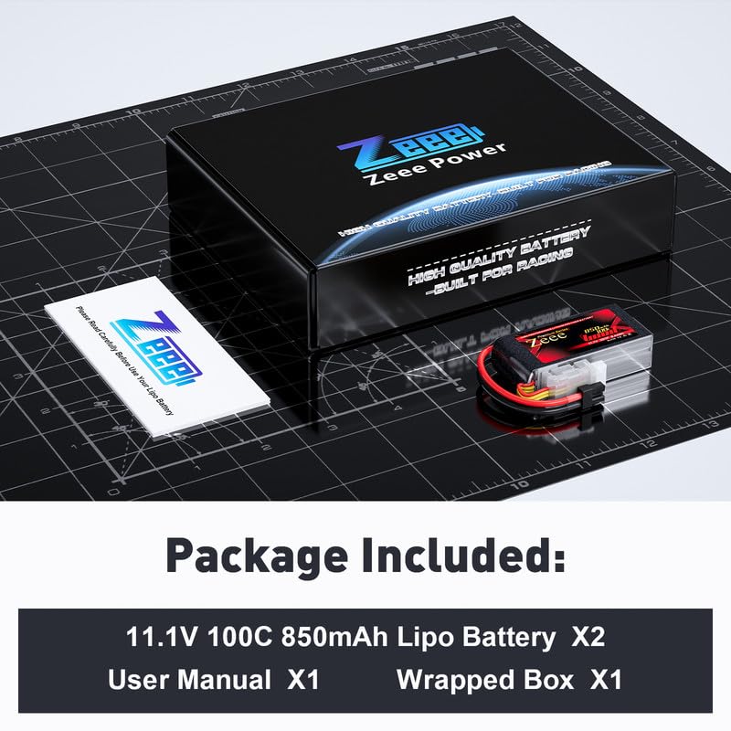 Zeee 2-pack; ready-to-use set for extended RC sessions