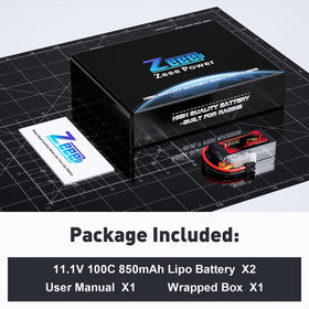 Zeee 2-pack; ready-to-use set for extended RC sessions