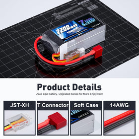 Zeee T-Connector visible enables easy plug-in for RC vehicles