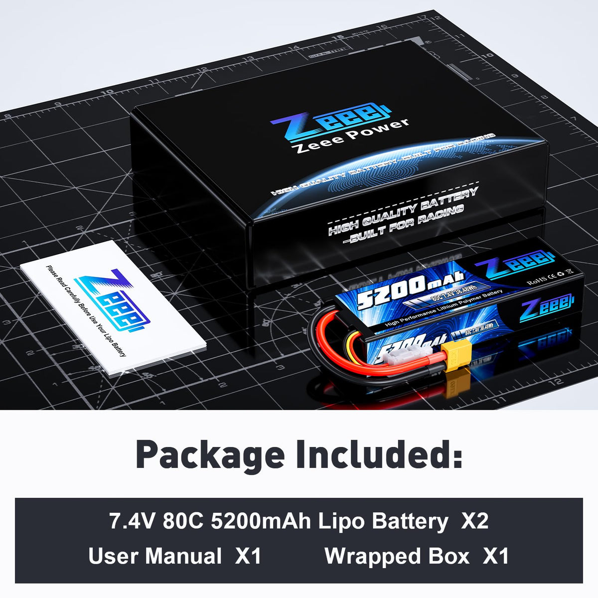Zeee two-pack battery set ready for RC upgrades