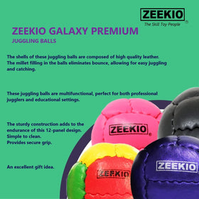 Zeekio Galaxy juggling balls in action during practice session