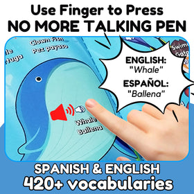 ZeenKind animal page with audio pronunciation for early language skills.