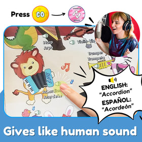 ZeenKind things page enabling word learning via interactive spoken cues.