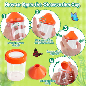 Zeewoo Insect Net for Kids catching small critters safely during a park exploration.