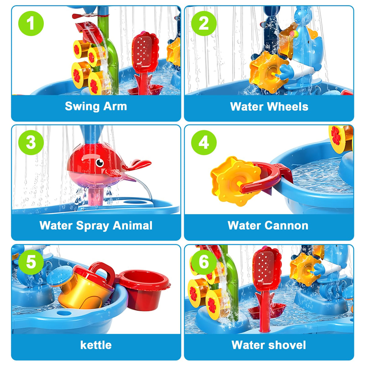 Durable, kid-friendly Zefinot water table built for everyday use.