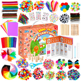 Zefy arts and crafts kit box overview enables versatile creativity.