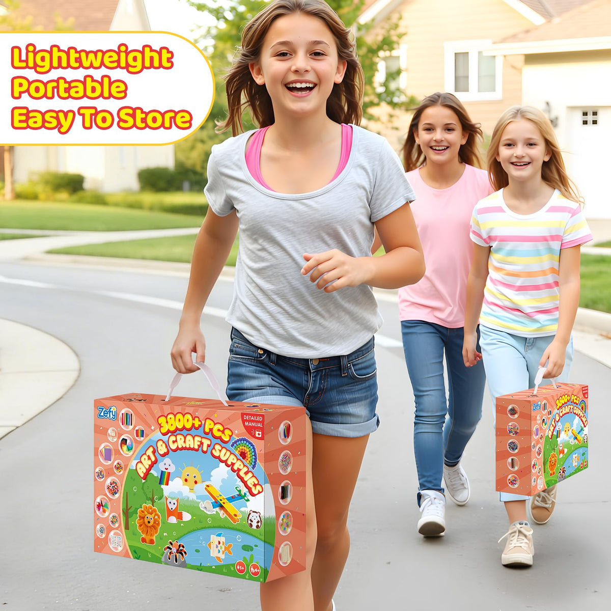 Zefy craft kit makes cleanup quick after colorful projects.