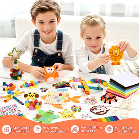 Zefy kids crafting session showcases creativity and fine motor skills.