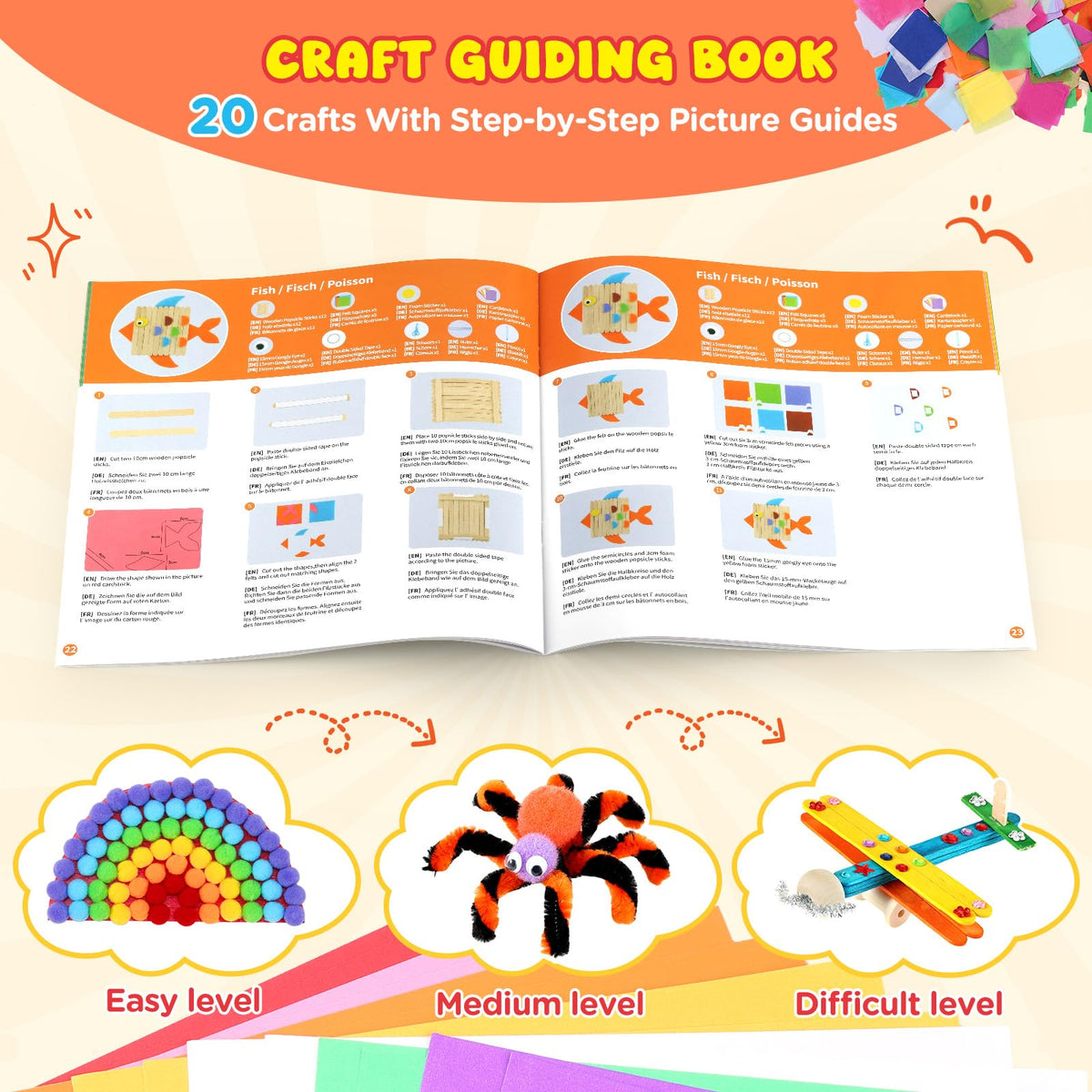 Zefy portable craft box with handle for crafting anywhere.