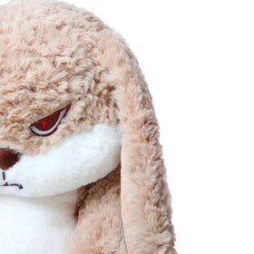 ZEIO Grumpy Bunny ears close-up highlighting soft texture for hugs.