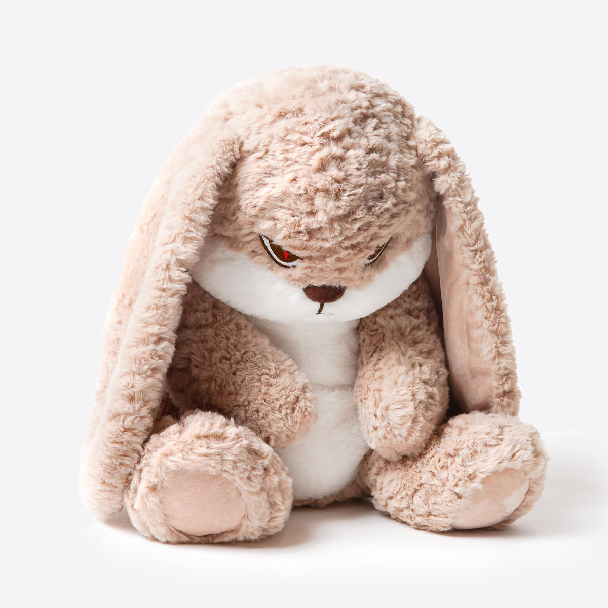 ZEIO Grumpy Bunny face detail with charming expression for bedtime smiles.