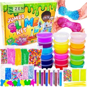 Zen Laboratory Ultimate Slime Kit box showing 50+ supplies for creative play