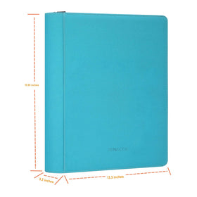 ZENACCE smooth zipper keeps the binder clean and dust-free.