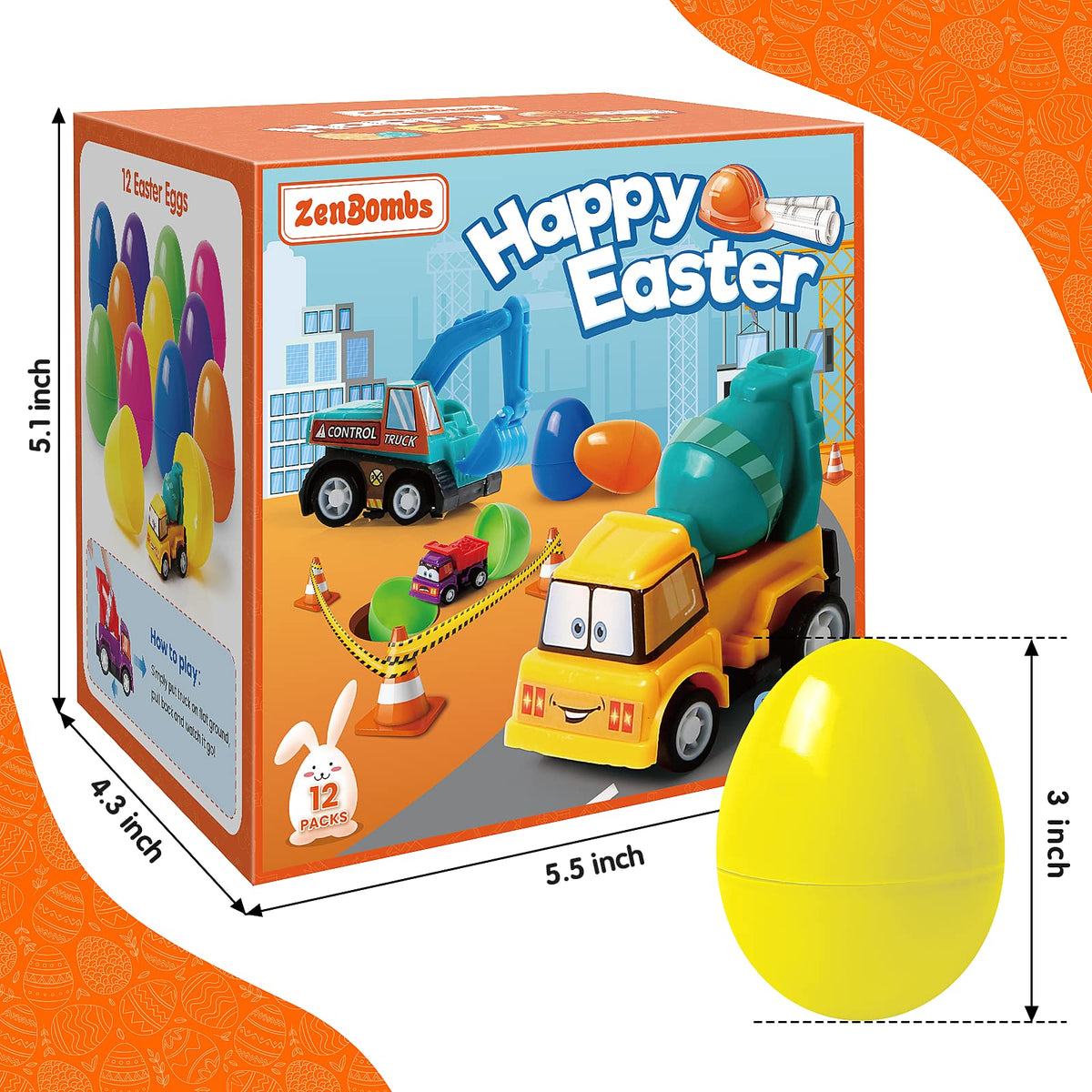 ZenBombs Easter egg hunt surprise inside for kids' party fun.