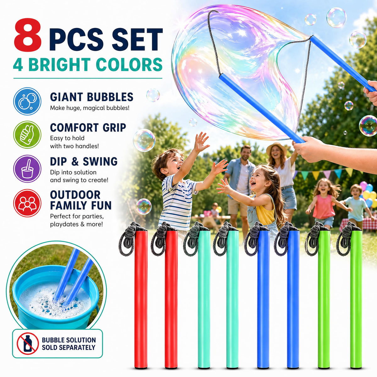 ZENFUN yellow wand pair invites sunny party vibes and creative bubbles.