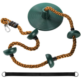 ZENFUN climbing rope platform disc swing for outdoor play and family fun