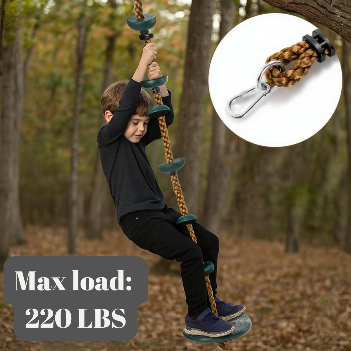 ZENFUN outdoor playground setup ideal for trees and yards