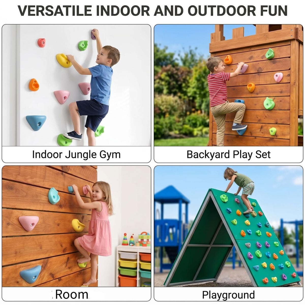 ZENFUN playground upgrade kit for indoor and outdoor rock walls