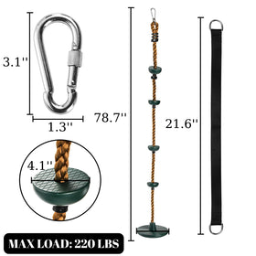 ZENFUN rope swing assembly easy to install for quick backyard setup