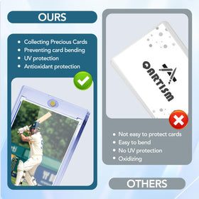 ZENOWICK acid-free acrylic safeguards cards from moisture and scratches.