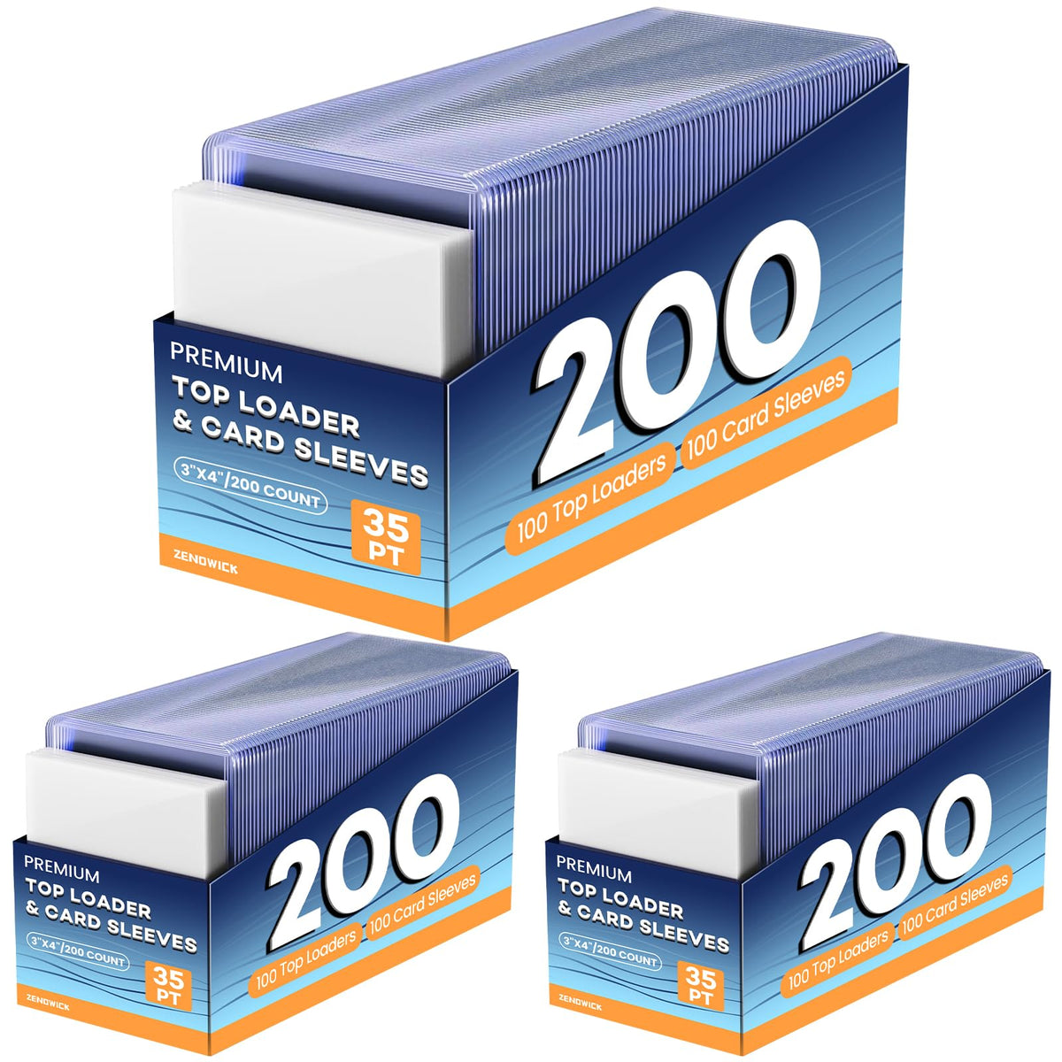 ZENOWICK 600-card top loaders offer a clear view and durable protection for prized cards.