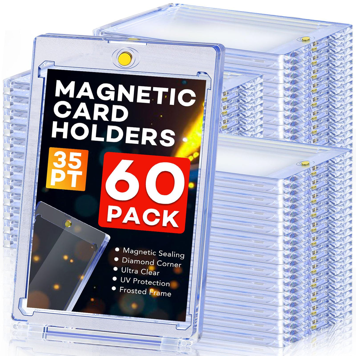 ZENOWICK magnetic card holder with strong closure secures cards.