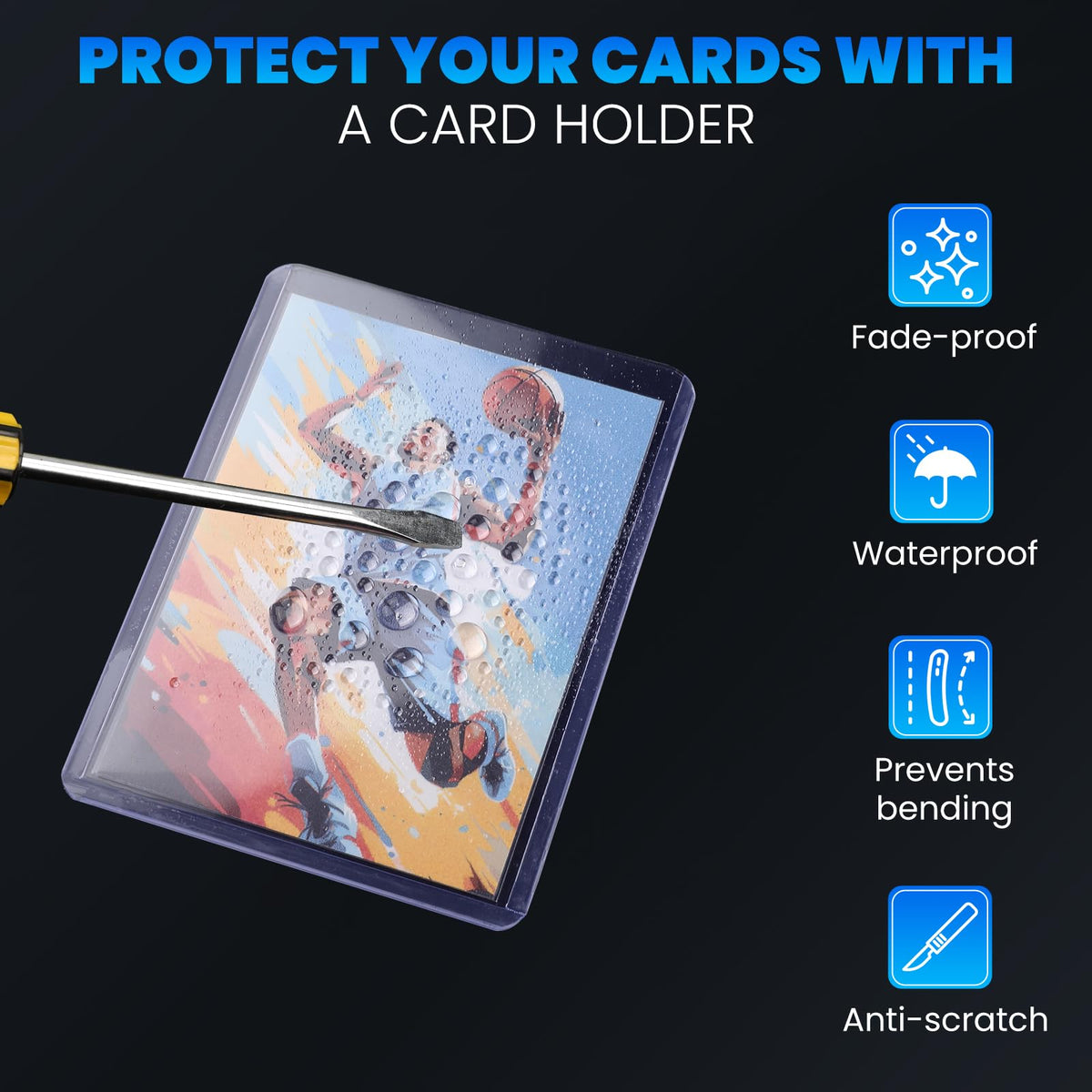 ZENOWICK baseball and sports cards fit securely inside toploaders