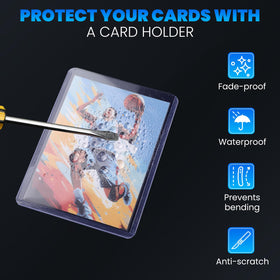 ZENOWICK baseball and sports cards fit securely inside toploaders