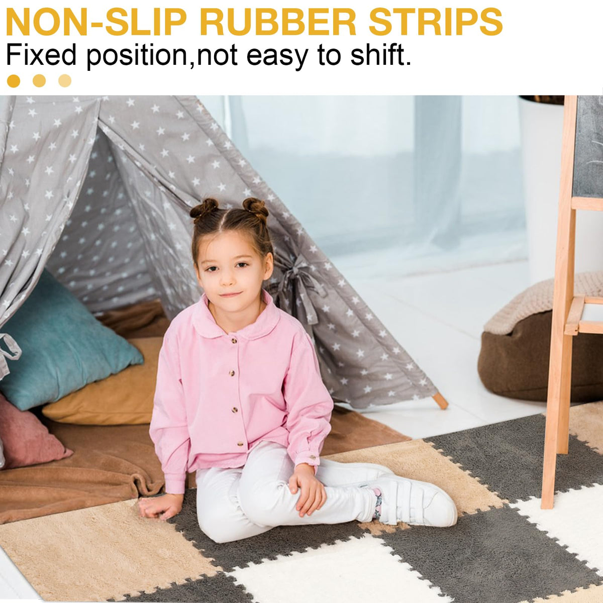 ZENOWICK EVA foam tiles with anti-slip surface for secure floor play