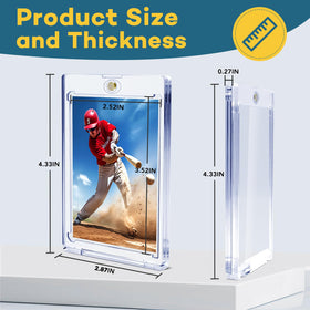 ZENOWICK one-touch card holder with UV protection preserves display clarity.